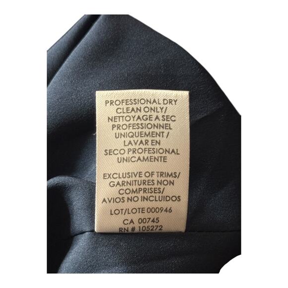 Kay Unger Dress Isolde Column gown navy blue size 8 - Picture 6 of 8